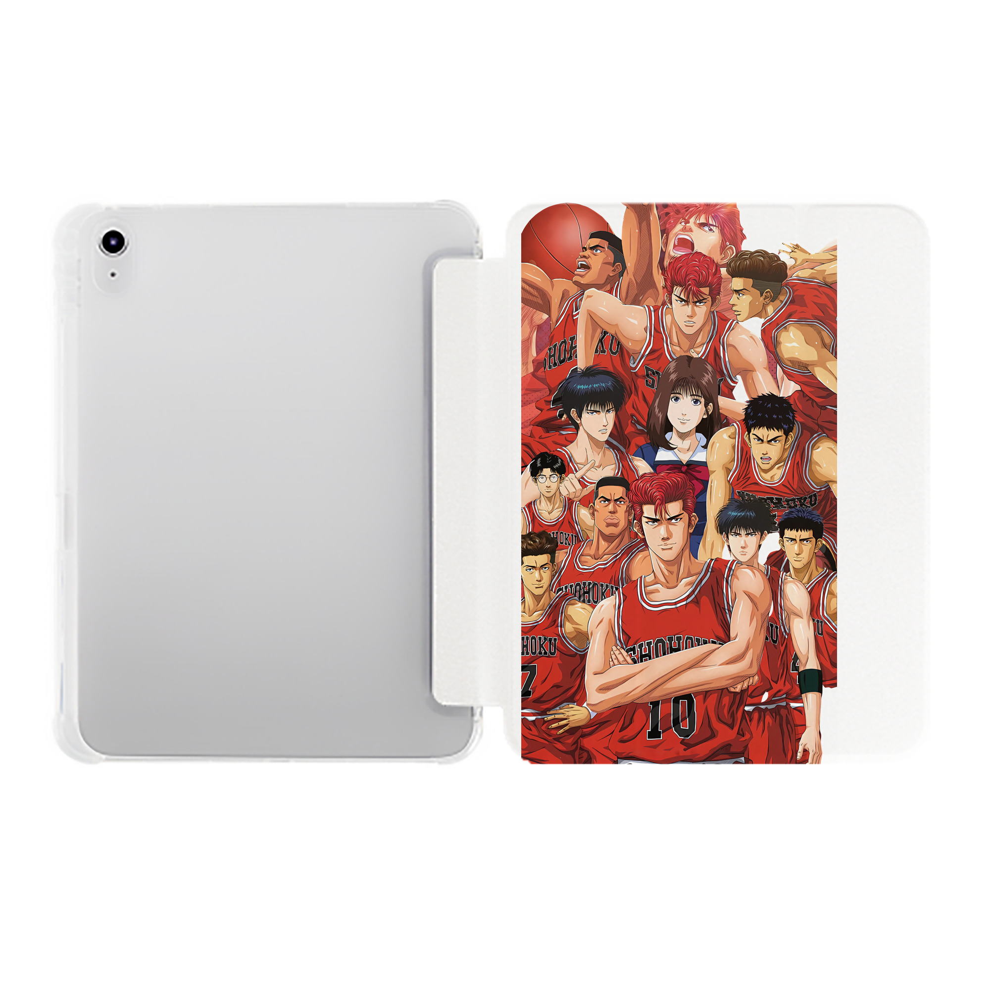 （画像用） SLAM DUNK／スラムダンク IPad ケース ペン収納付き 三つ折りスタンド PUレザー×シリコン 対応機種9.5/10.5/10.9インチ